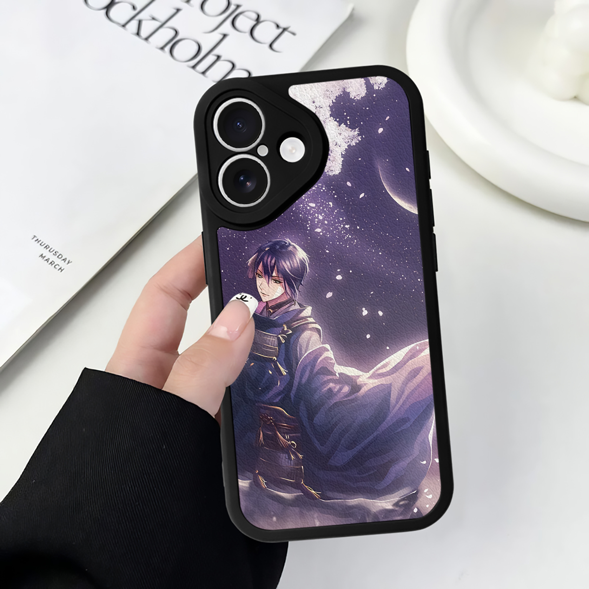 （画像用） 刀剣乱舞 Touken Ranbu 【iPhone 16シリーズ対応】シリコンスマホケース（レザー調） 材質：シリコン